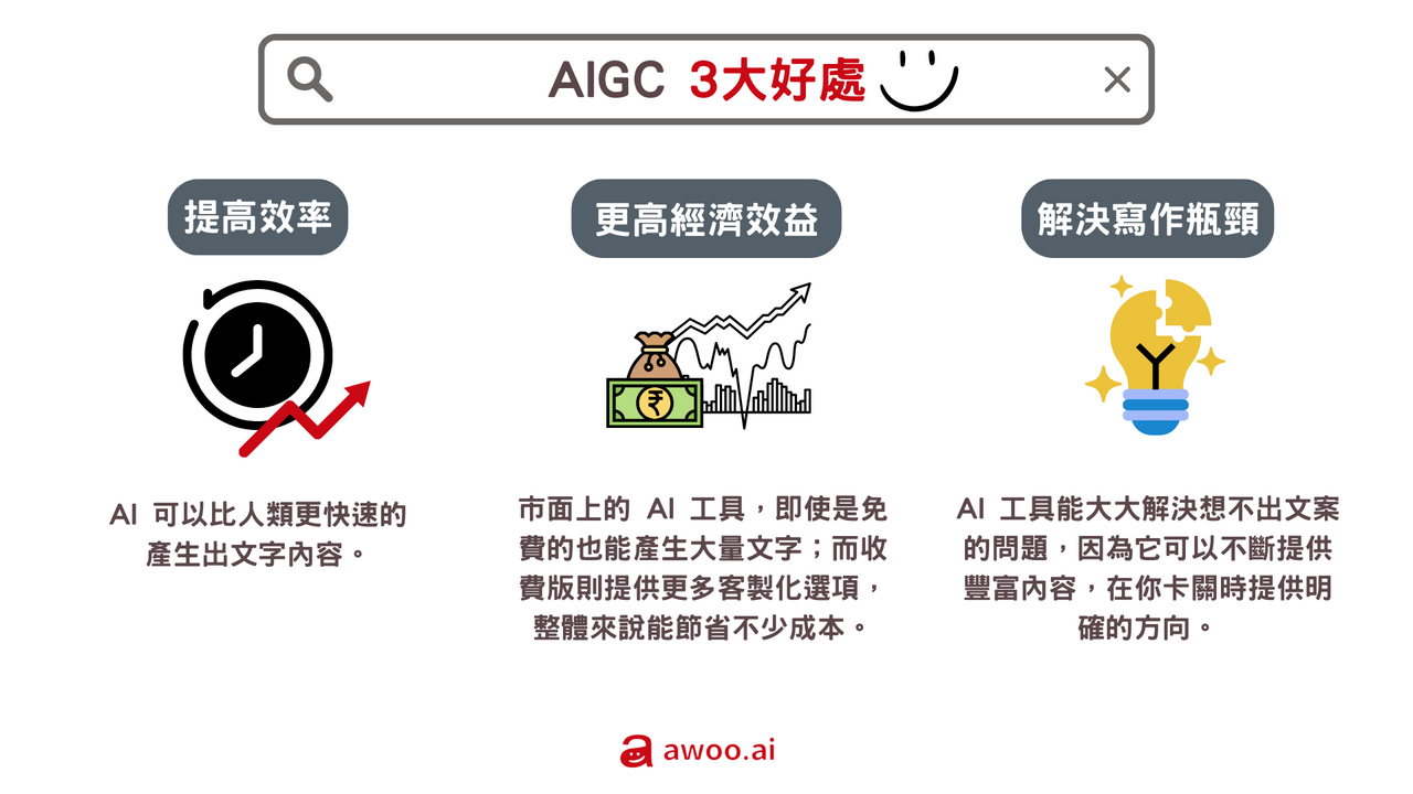 （AIGC 三大優點）